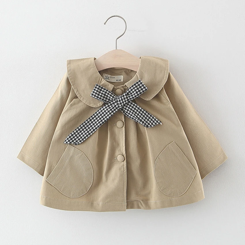 Benemaker/Детские осенние куртки для девочек; Модный Тренч; детская одежда; пальто; комбинезоны; детская ветровка; Верхняя одежда для малышей; YJ125