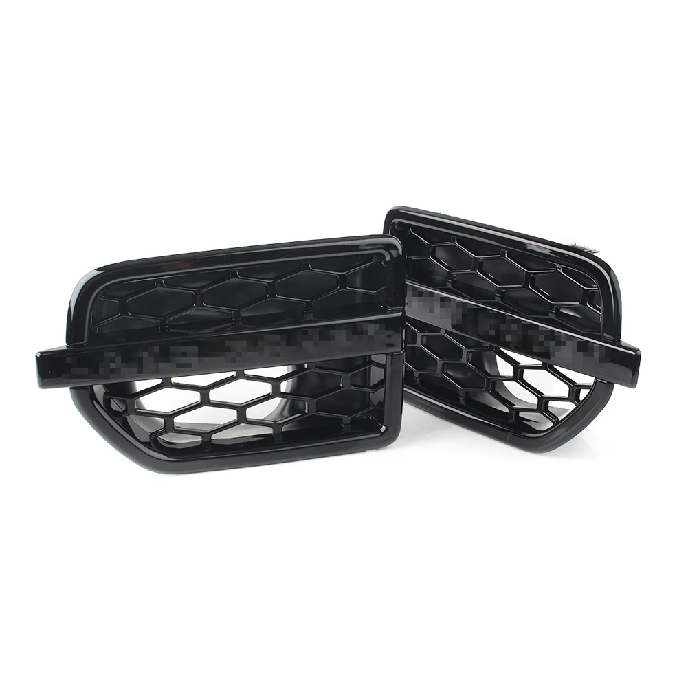 2Pcs Gloss Black ABS Car Air Intake Fender Vents Side Grille For Land Rover Discovery 4 LR4 2010 2011 2012 2013 2014 2015