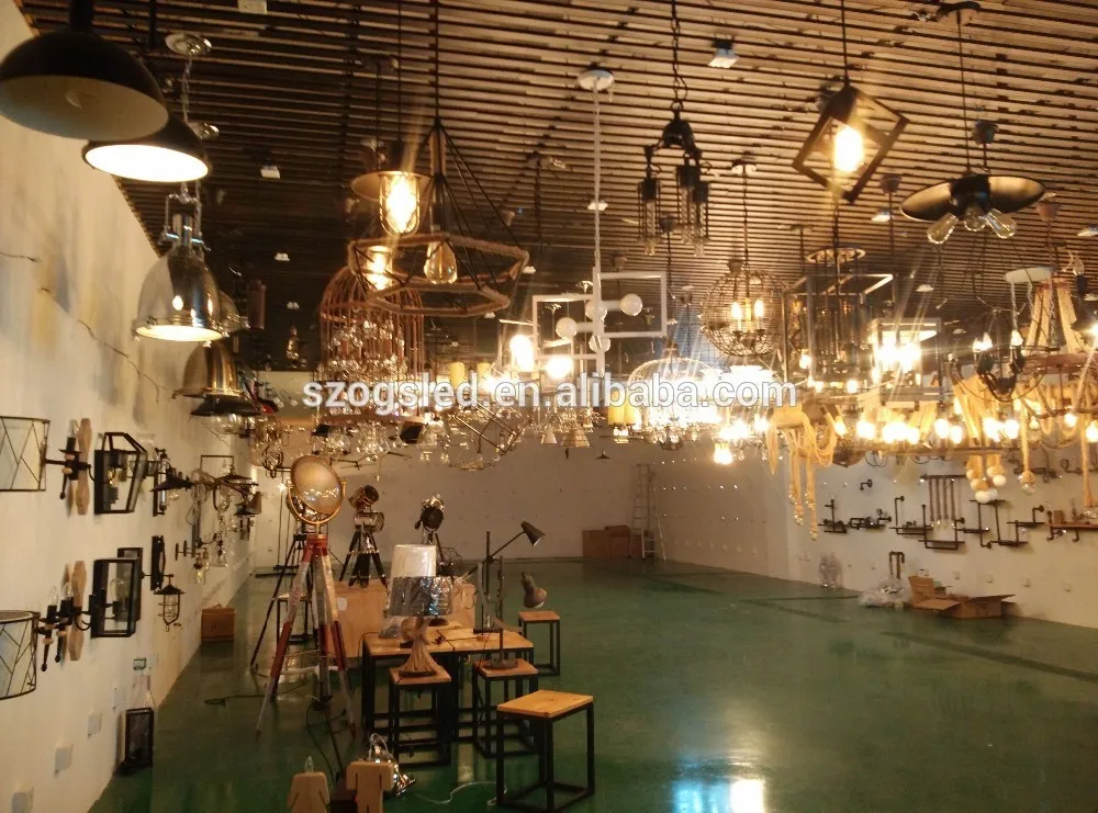 American Vintage Industrial Classic Clear Glass Cover Suspension Pendant Lamp scandinavian