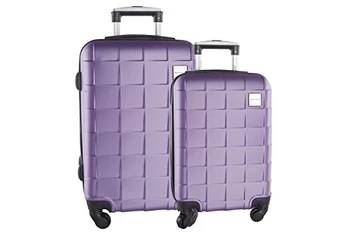 

Set valigie trolley 2 pezzi rigido PIERRE CARDIN lilla 4 ruote in abs