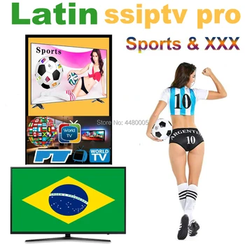 

New latino IPTV M3U subscription Brazil mexico chile Sport TV latin ssiptv pro Enigma for Android box Enigma2 smart PC Smart TV