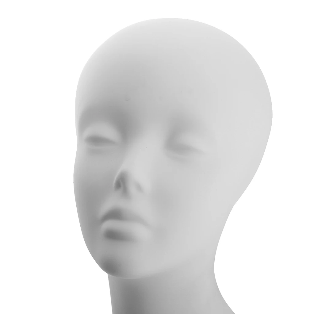 Male Female Mannequin PVC Manikin Head Bust Wig Glasses Hat Display Stand Model