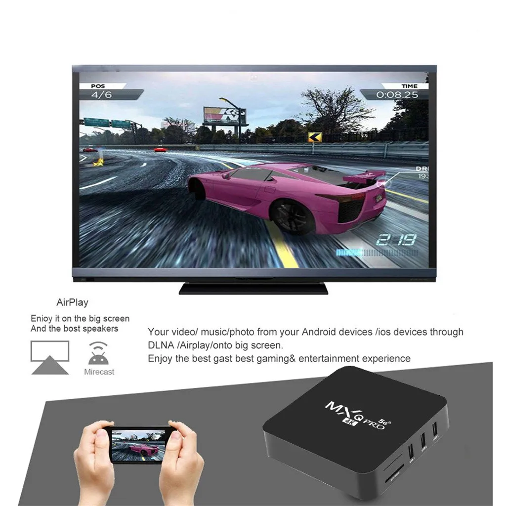 5G 4K Network Player Set-Top Box Android Home Remote Control Smart Media Player TV Box RK3229-5G Version