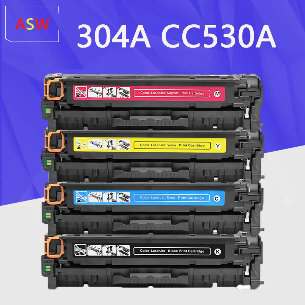 Картридж с тонером совместимый 304A CC530A CC531A CC532A CC533A для HP Color LaserJet CM2320nf CP2025 CM2320fxi CM2320n