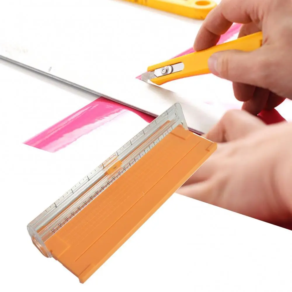 857A5 Photo Trimmer DIY Paper Cutter Sliding Portable Mini Trimmer with  Foldable Ruler Accurate Scrapbook Trimmer - AliExpress
