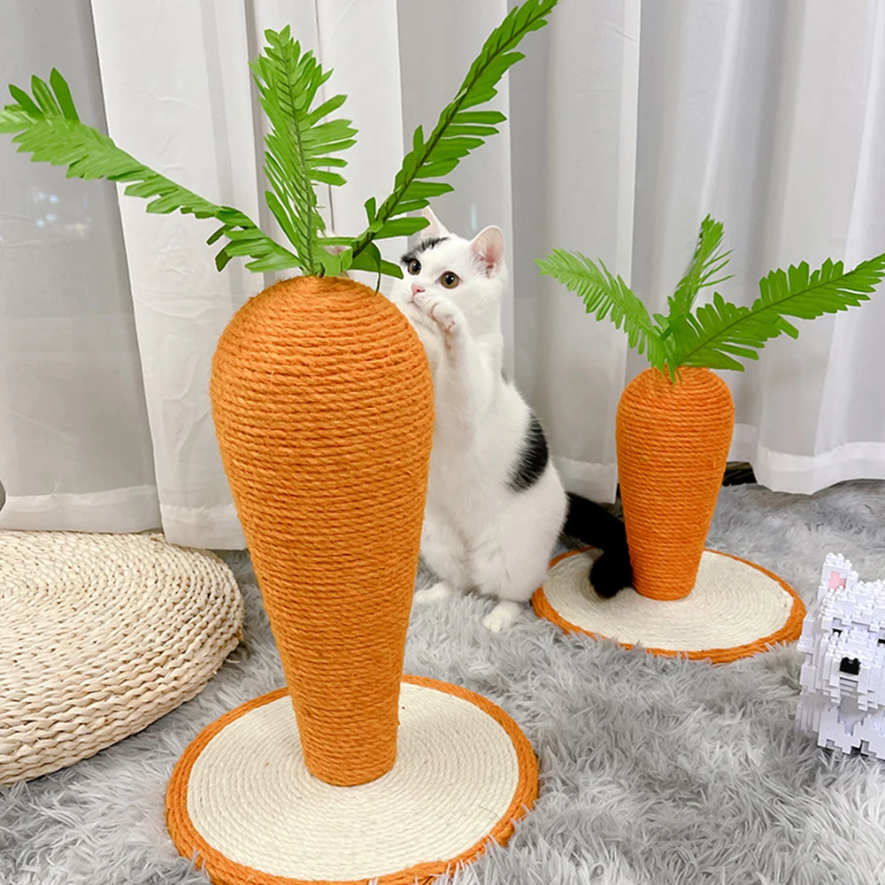 Cat Scratcher Carrot Sisal Cat Scratching Post For Cats Protecting