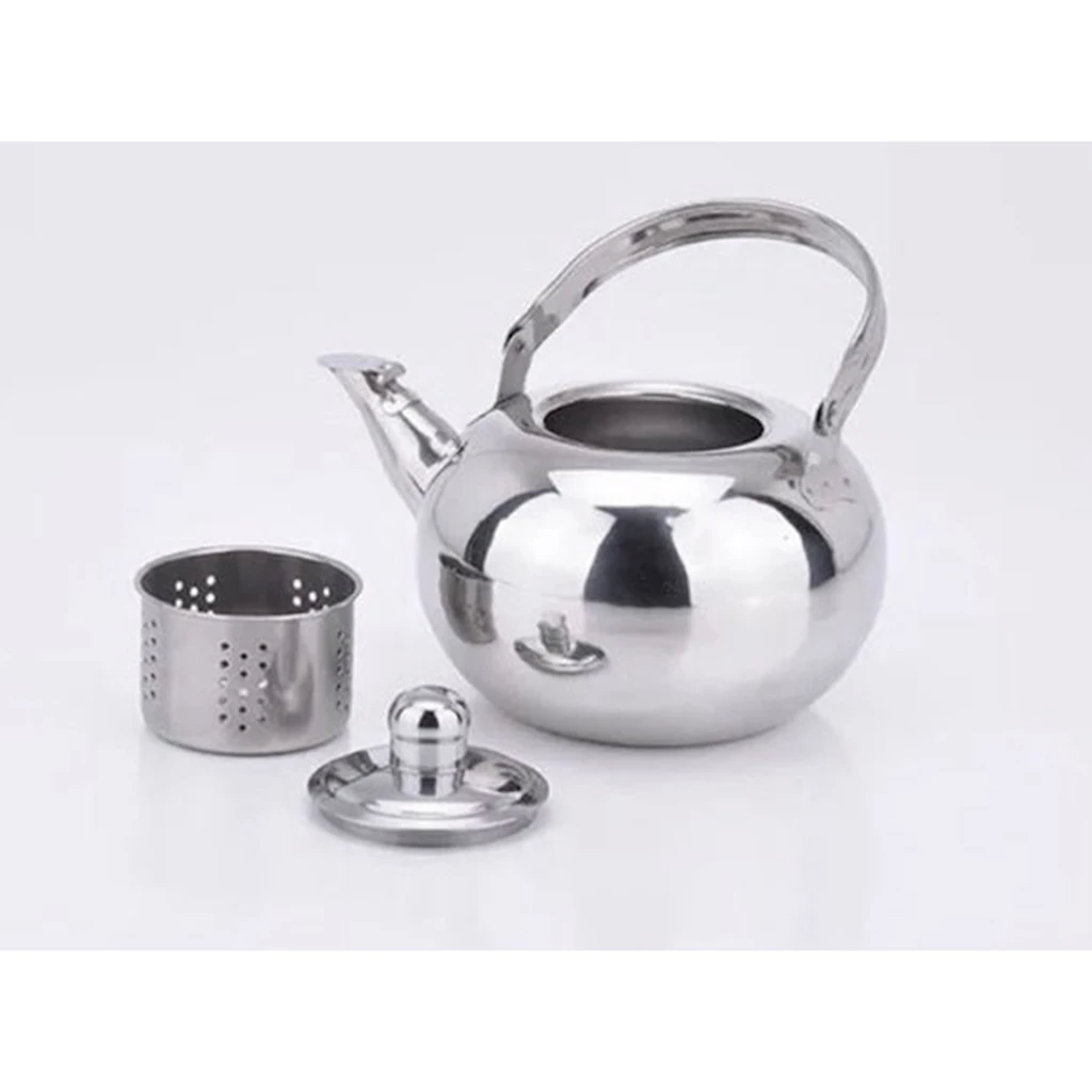 1.6L Stainless Steel Tea Kettle Teapot Coffee Pot Water Boiler with Infuser