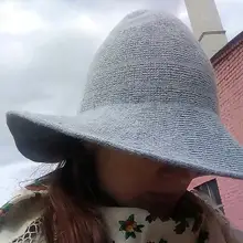 Женская шляпа ведьмы на Хэллоуин, вязаные вечерние маскарадные костюмы для костюмированной вечеринки, женская модная шляпа ведьмы с острым носком