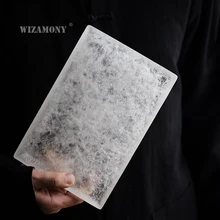 Wizamony ручная работа ледяная печь глазурованный чайный набор поднос чайные мелочи квадратный держатель для воды японский стиль сухого заваривания чайный столик