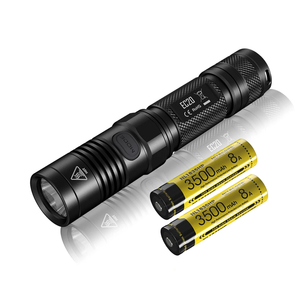 NITECORE EC20 портативный флэш-светильник XM-L2 T6 светодиодный максимум 960 люмен