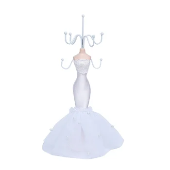 

Mannequin Wedding Dress Earring Necklace Jewelry Display Holder Stand Rack