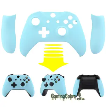 

Heaven Blue Front Housing Shell Faceplate Side Rails Panel for Xbox One X & One S Controller (Model 1708)
