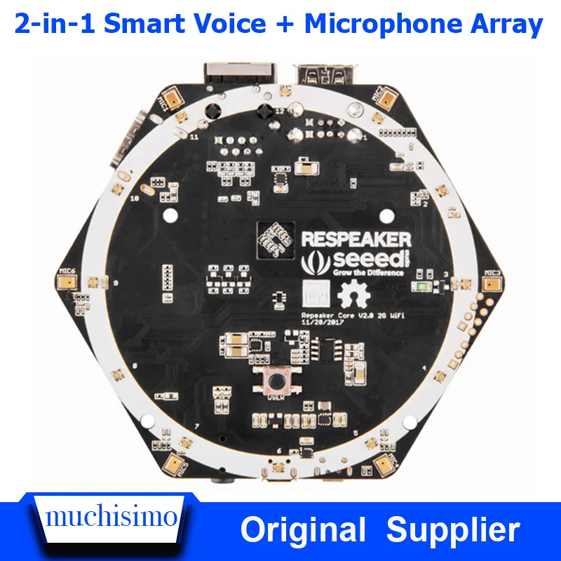 Respeaker Core AI интеллектуальная Плата развития распознавания речей IOT IoT решение RK3229 чип