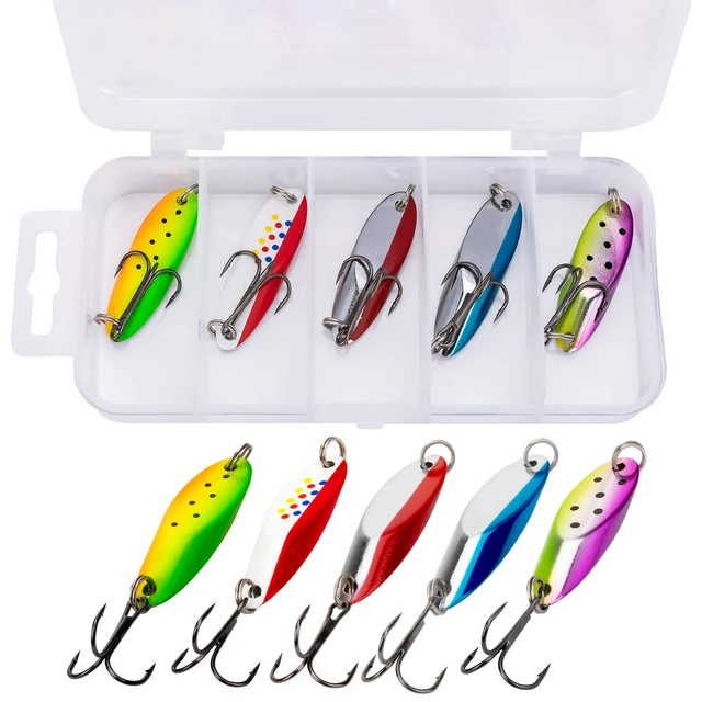 12pcs/lot Mini Metal Spoon Kit 2.5g/3.5g/5g Spoonbait Kit Lures