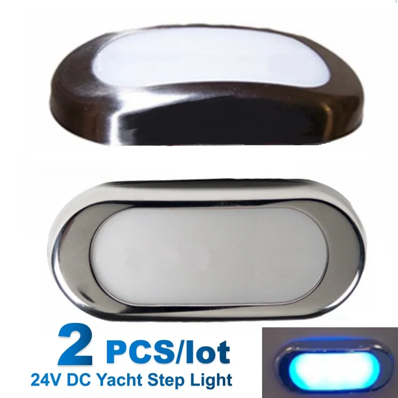 24V DC LED Boat Step Light Waterproof Stainless Steel Tope Deck