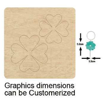 

Four-leaf Clover Earrings Cutting Dies 2020 Die Cut &Wooden Dies Suitable for Common Die Cutting Machines on the Market
