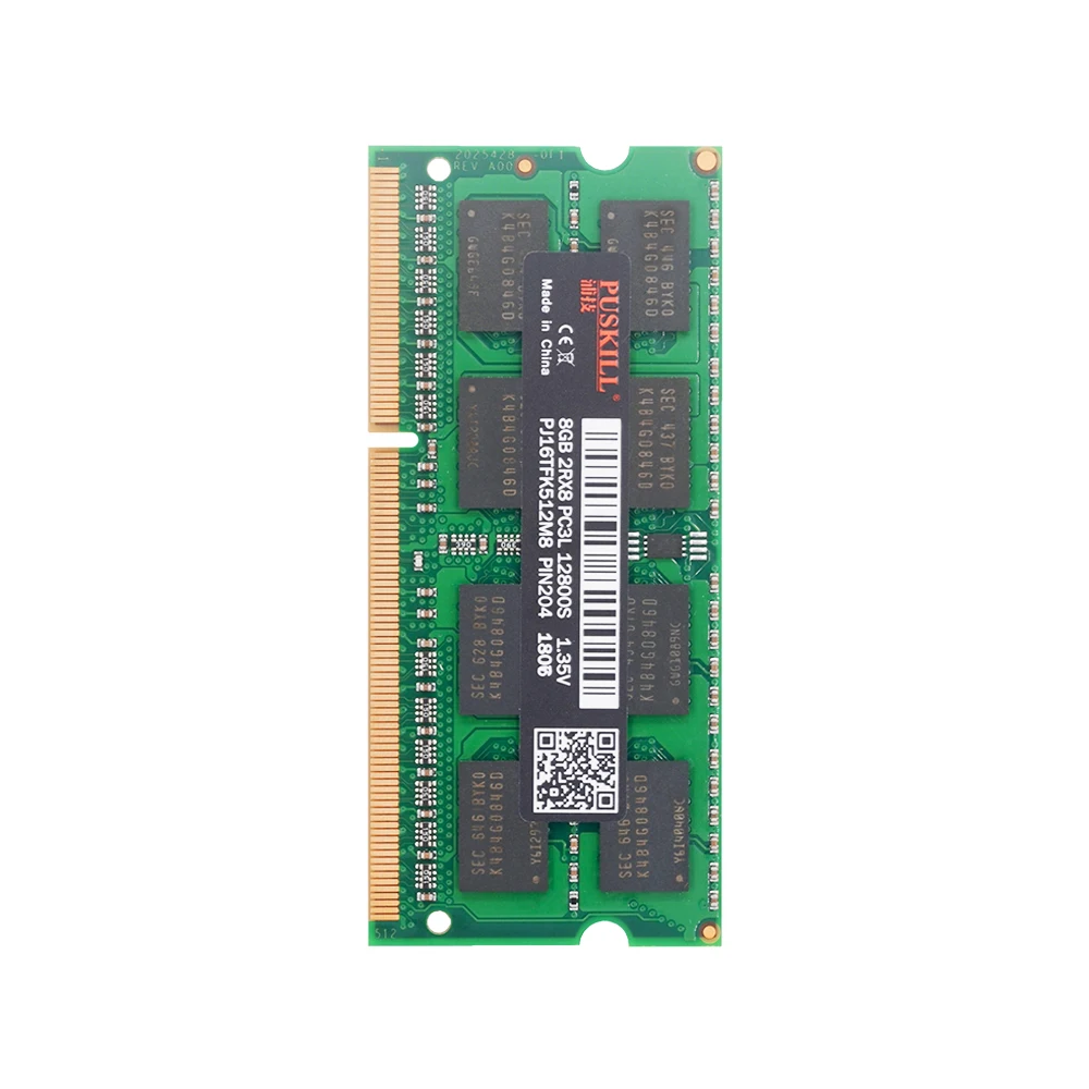 PUSKILL SODIMM DDR3L 2 ГБ/4 ГБ/8 ГБ 10600 1333 12800 1600 для ноутбука оперативная память