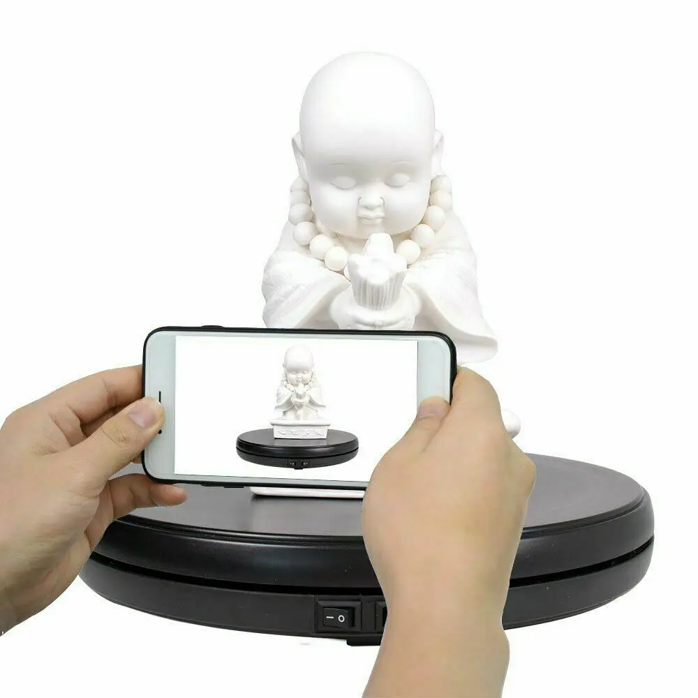 Fotoconic 25 см 3D LED фото 360 градусов электрическая вращающаяся Поворотная подставка fr