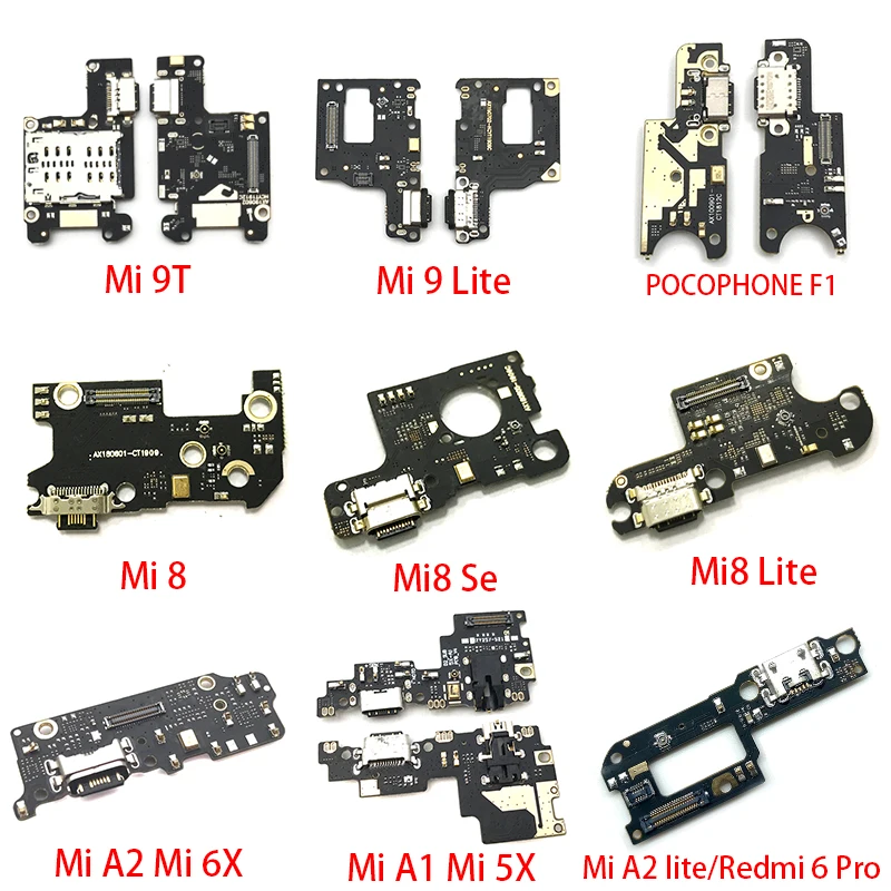 USB зарядное устройство док-станция порт разъем гибкий кабель для Xiaomi Mi 9T A3 A2 A1 9 Se 8 Lite Max 3 Черная Акула POCOPHONE F1 запчасти