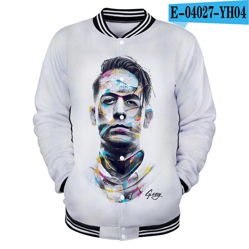 Ф. Т американский рэппер G-Eazy Джералд Эрл гиллум молодой Джералд 3d печать бейсбольная форма для мужчин/женщин Harajuku бейсбольные куртки одежда - Цвет: YH04