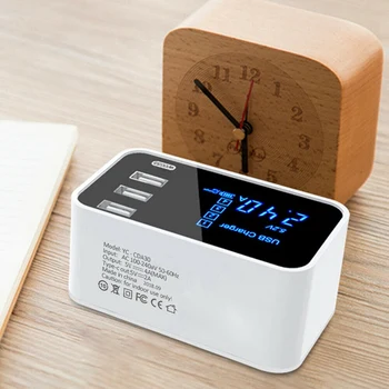 

Fast Charge C Charger Led Display Wall Charger 3-Port Usb Charger (Au Plug)