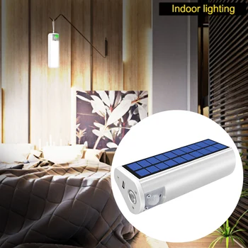 

Portable Outdoor Survival Waterproof Phone Charger Solar Flashlight Camping LED Lamp Multifunctional Cycling Night Running