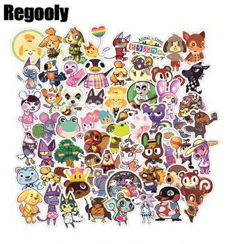 

60pcs Animal Crossing Scrapbooking Stickers Packs Waterproof Skateboard Luggage Motorcycle Guitar Graffiti Kid Toy pasters gifts