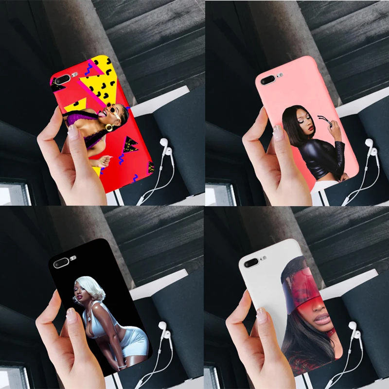 

Megan thee stallion fever Rapper Candy Color Soft Silicone Case For Funda iPhone11 11PRO MAX Xr Xs Max X 8 7 6Plus 5 5S SE Coque