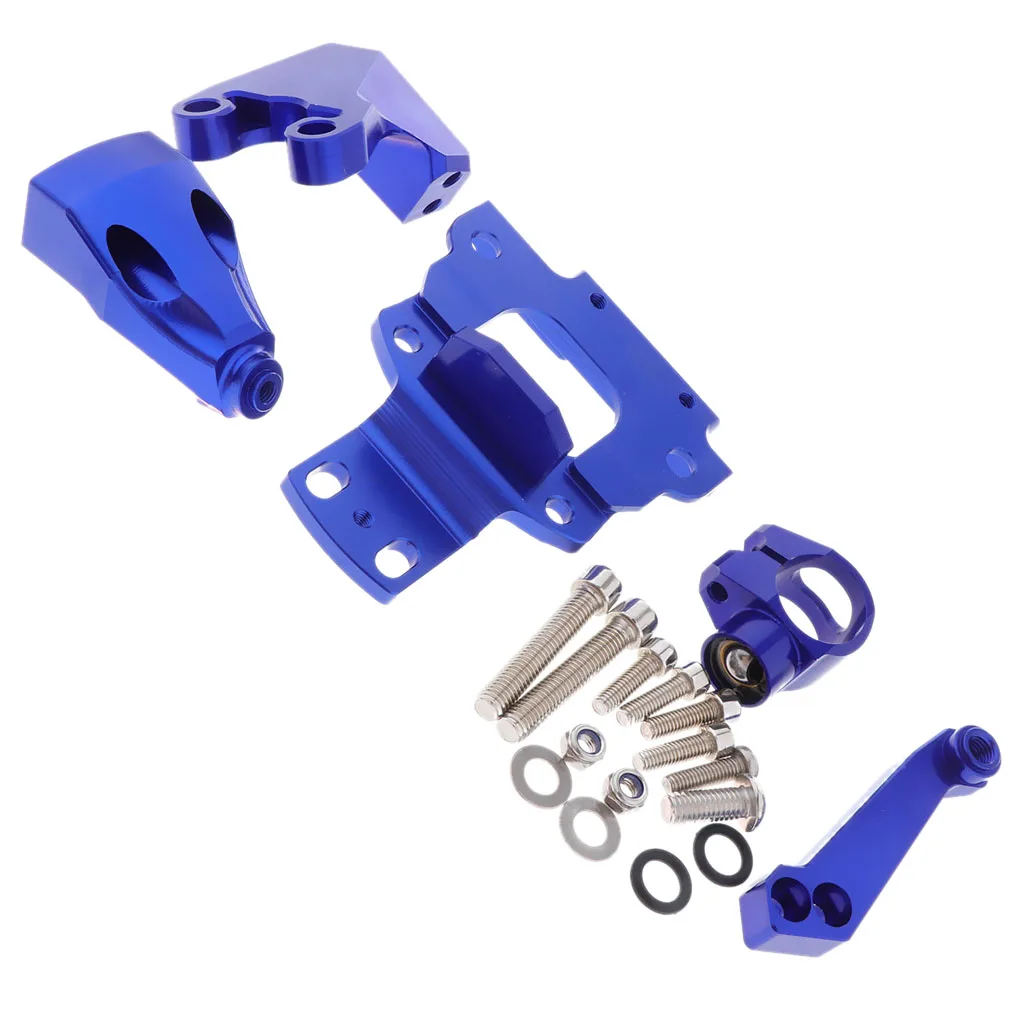 Blue Motorcycle Steering Stabilizer Damper Mounting Kit for Kawasaki Z650 - Цвет: Blue