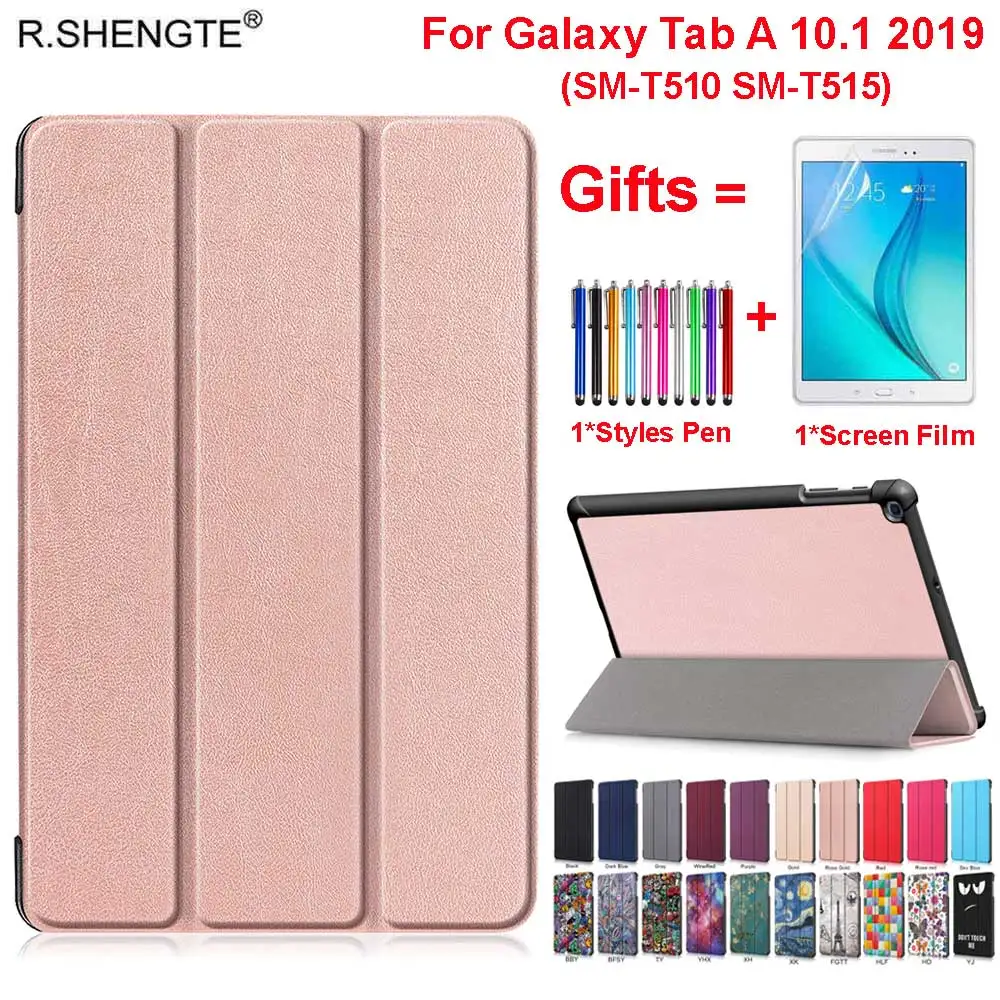 Чехол для Samsung Galaxy Tab A 10 1 2019 планшет SM-T510 SM-T515 SM T510 T515 принципиально тонкий кожаный