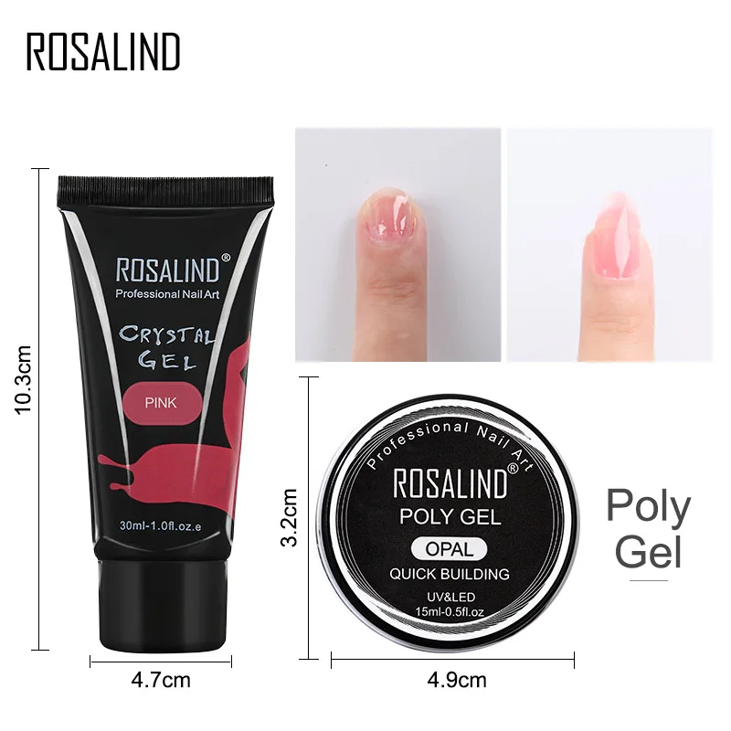 ROSALIND лак для ногтей Быстрый гель продлевающий половой акт клей для страз безбумажный удлинитель жидкие накладные ногти наращивание волокна гель лак для ногтей гель лак