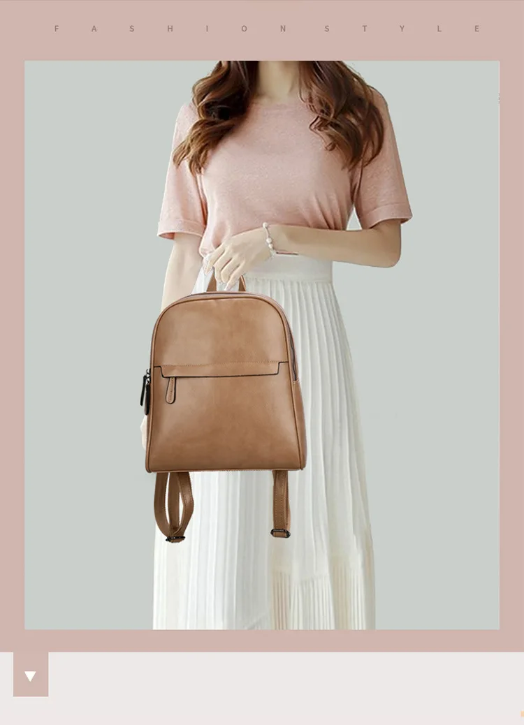 Большой емкости женские кожаные рюкзаки женская сумка на плечо Роскошный дизайнерский винтажный рюкзак женский рюкзак для путешествий