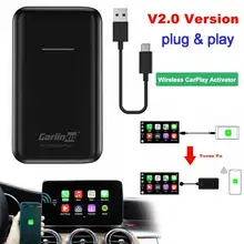 Адаптер Carplay Carlinkit, беспроводной смарт-адаптер Apple CarPlay для автомобильного навигатора, USB-модуль подключения, адаптер для iPhone, Android