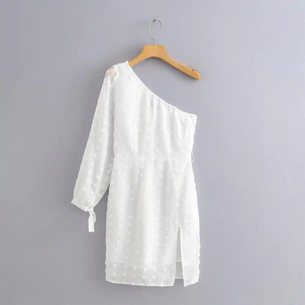 white velvet long sleeve dress