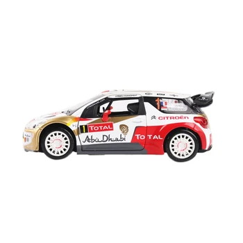 

1:26 Alloy Diecast Rally Car Model Simulation Car Can Open Door with Sound and Light Children Toys Gold