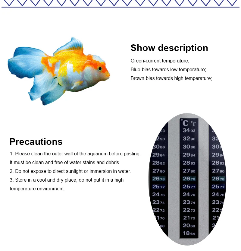 1pc Fish Tank Thermometer Aquarium Thermometer Discoloration Outer Wall Fish Supplies Multipurpose Temperature For Home Fish