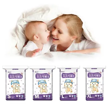 

Baby Diaper Super-absorbent Breathable Comfortable Pollution-free Wetness Indicator Super-absorbent Diaper Baby Care