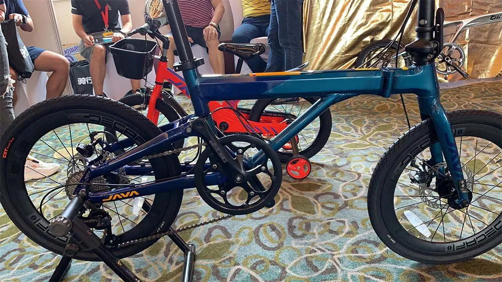 green blue JAVA NEO2 алюминиевая складная велосипедная Рама с вилкой 2" 406 451 рама дисковый тормоз Складная - Цвет: green blue