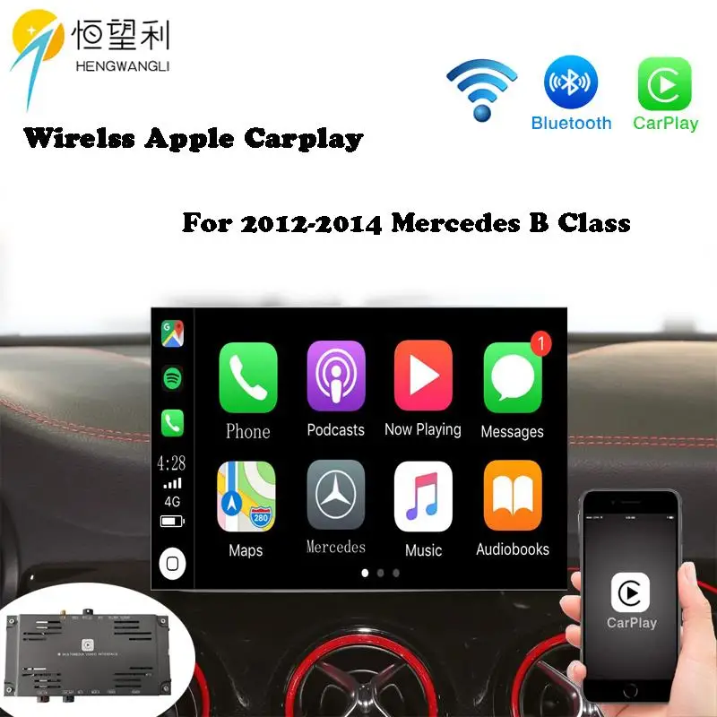 wifi беспроводной Apple Carplay Android авто для 2012- Mercedes B класс wifi беспроводной Apple CarPlay Android OEM