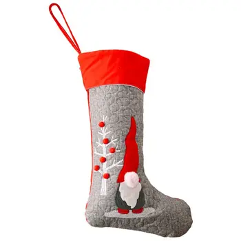 

Christmas Stockings Sock Swedish Gnome Santa Decoration Fireplace Xmas Tree Hanging Pendant Ornament Candy Gift Bag