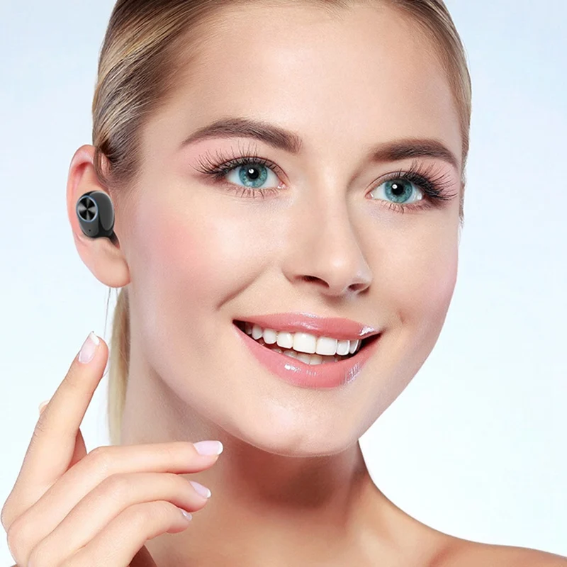 Мини беспроводные наушники bluetooth-гарнитура с шумоподавлением наушники стерео наушники с микрофоном зарядная коробка для IPhone huawei