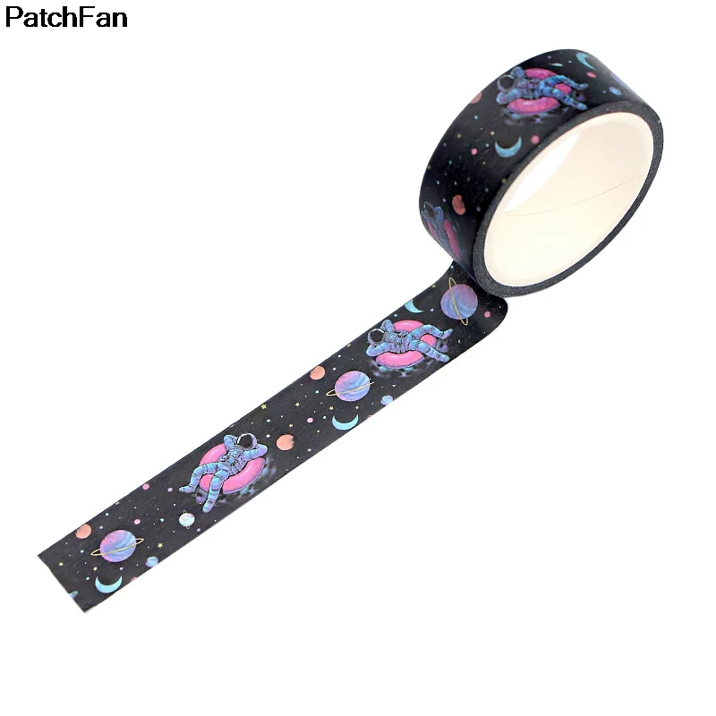 Patchfan астронавт в космосе DIY Скрапбукинг клейкая бумага Васи маскирующая лента печатные узоры наклейки A2388