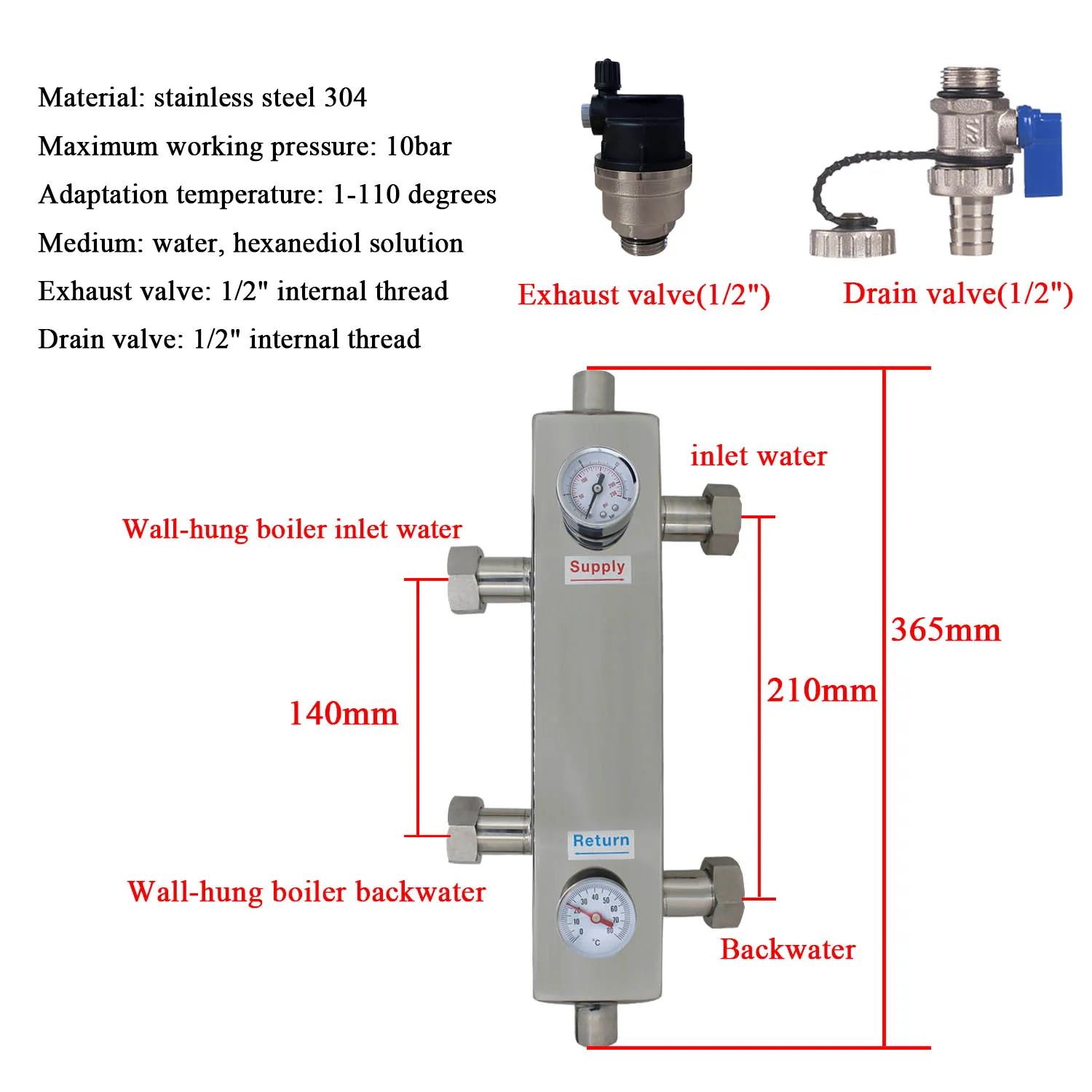 Hydraulic Separator Boiler Buddy Buffer Tank 3/4 Inch Under Flooring  Heating Control Water Ufh Manifold Underfloor 3/4 1 Inch - Ac Motor -  AliExpress