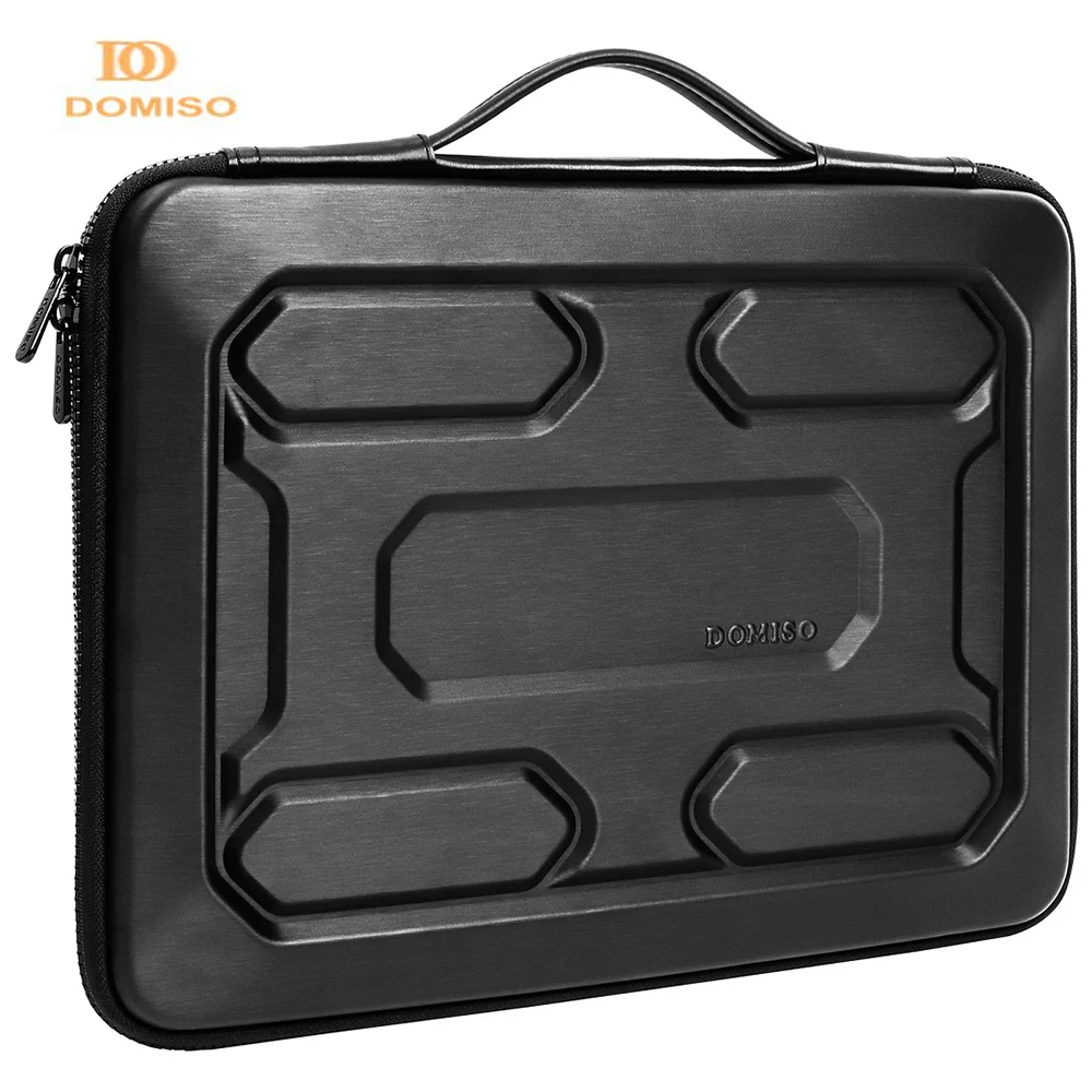 Domiso-shockproof Hard Shell Laptop Sleeve Bolsa com Alça Notebook Bolsa Bolsa de Computador Protective 13 14 15.6 17