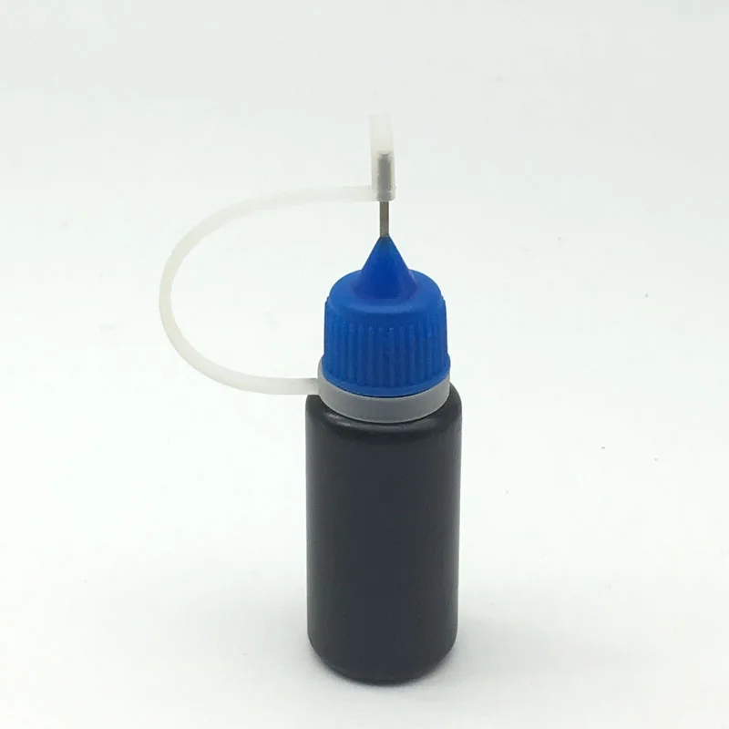 10 мл Squeeze пустой черный pe пипетка Бутылки с колпачки для игл Пластик иглы бутылки жидкость для электронной сигареты флакон 2 шт - Цвет: Blue