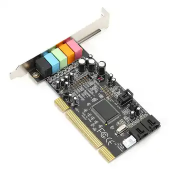 

Sound Card PCI Sound Quality 5.1 Stereo Surround Mixing Karaoke Network Microphone Input Sound Card