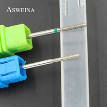 ASWEINA 1 шт. 12 мм Длина головки Алмазные Боры ногтей сверла электрическая мельница резак баррель Инструменты для ногтевого салона