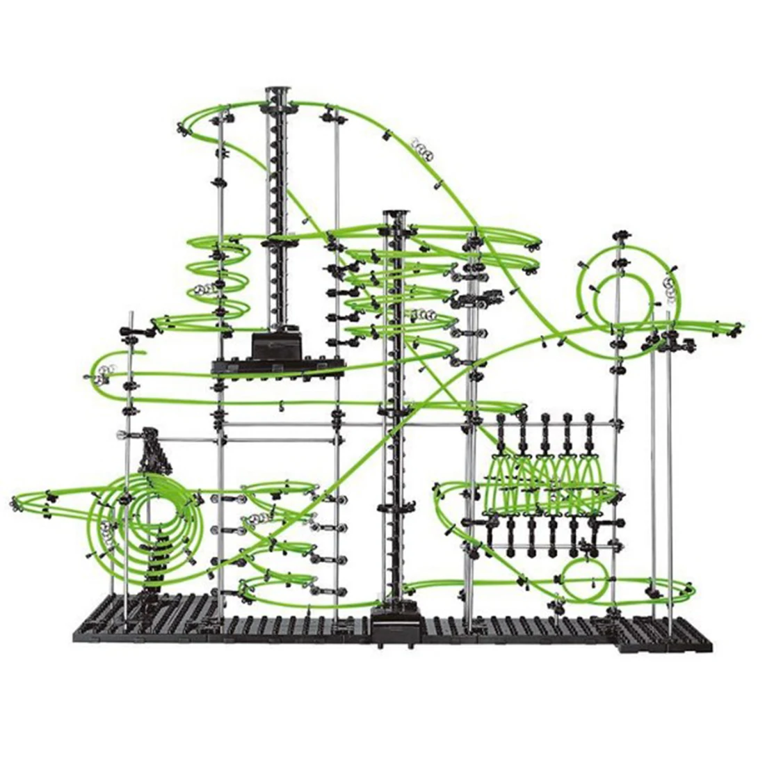 879 шт. Уровень 7 мраморная роликовая модель американских горок комплект космический рельс с 6 стальными шариками светится в темноте Рождественский подарок для детей старше 15 лет