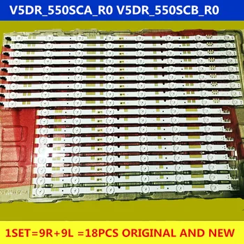 

18pcs LED Backlight Strips V5DR_550SCA_R0 V5DR_550SCB_R0 BN96-38880A BN96-38881A UA55JS7200 5JS700DF UE55JU6800KXXU UE55JU6800