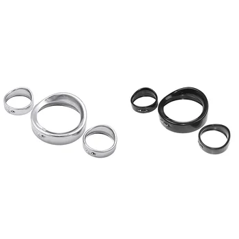

Motorcycle Lights Bezel Frenched Ring Kit Compatible with , 7 inch Headlight Trim Ring Decorate Visor + 4 1/2 inch(4.5 inc